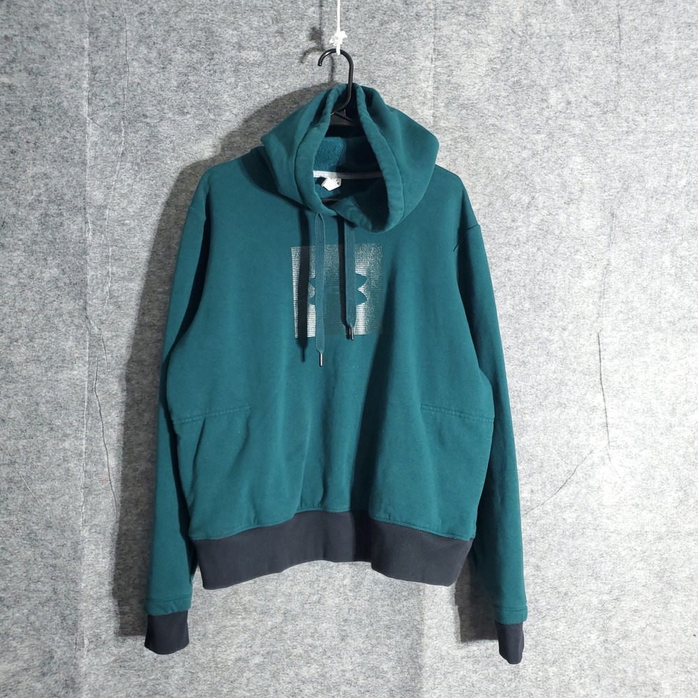 Under Armour Hoodie Mens XL Teal Loose Sweatshirt Long Sleeve Athletic Training